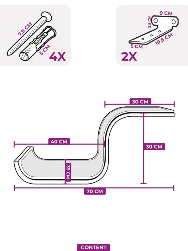 Kattenmuur Scratch 70